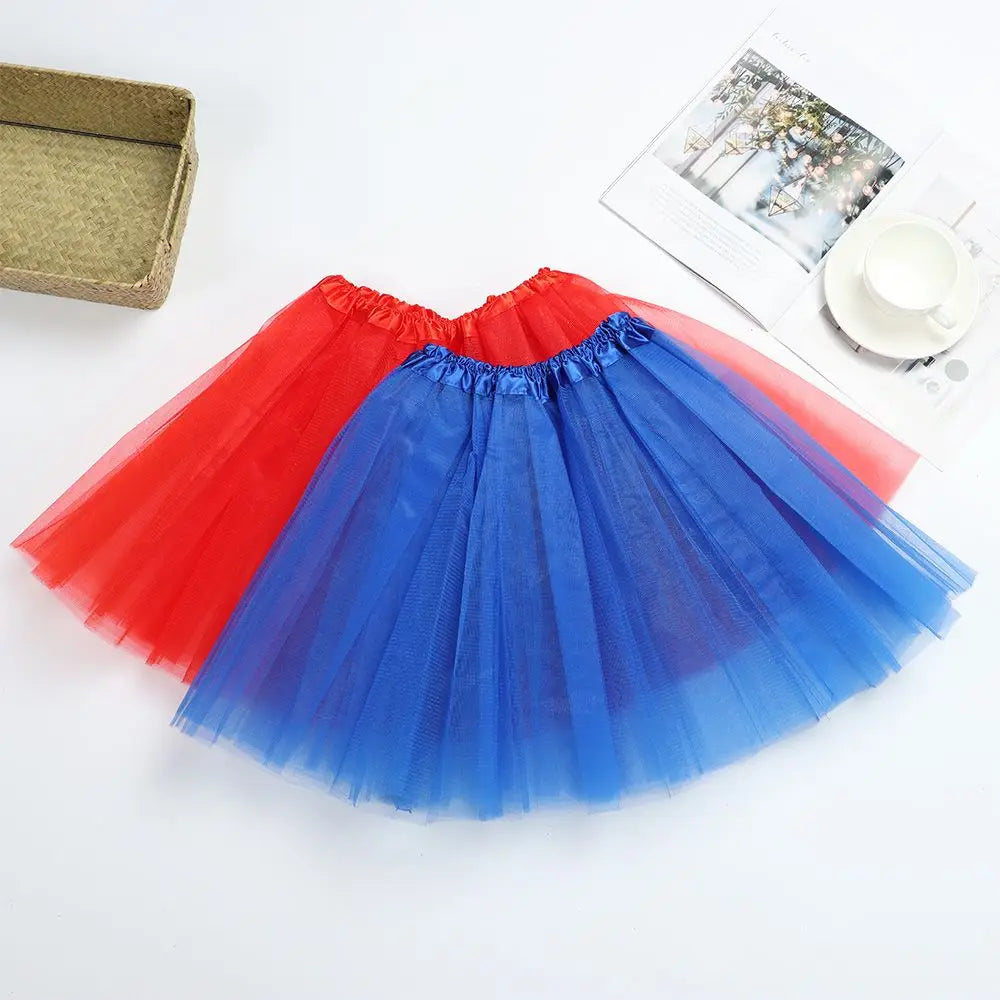 Fashion Elastic Pleated Dance Party Ballet Skirts Tutus Skirt Puffy Skirts Lolita Petticoat