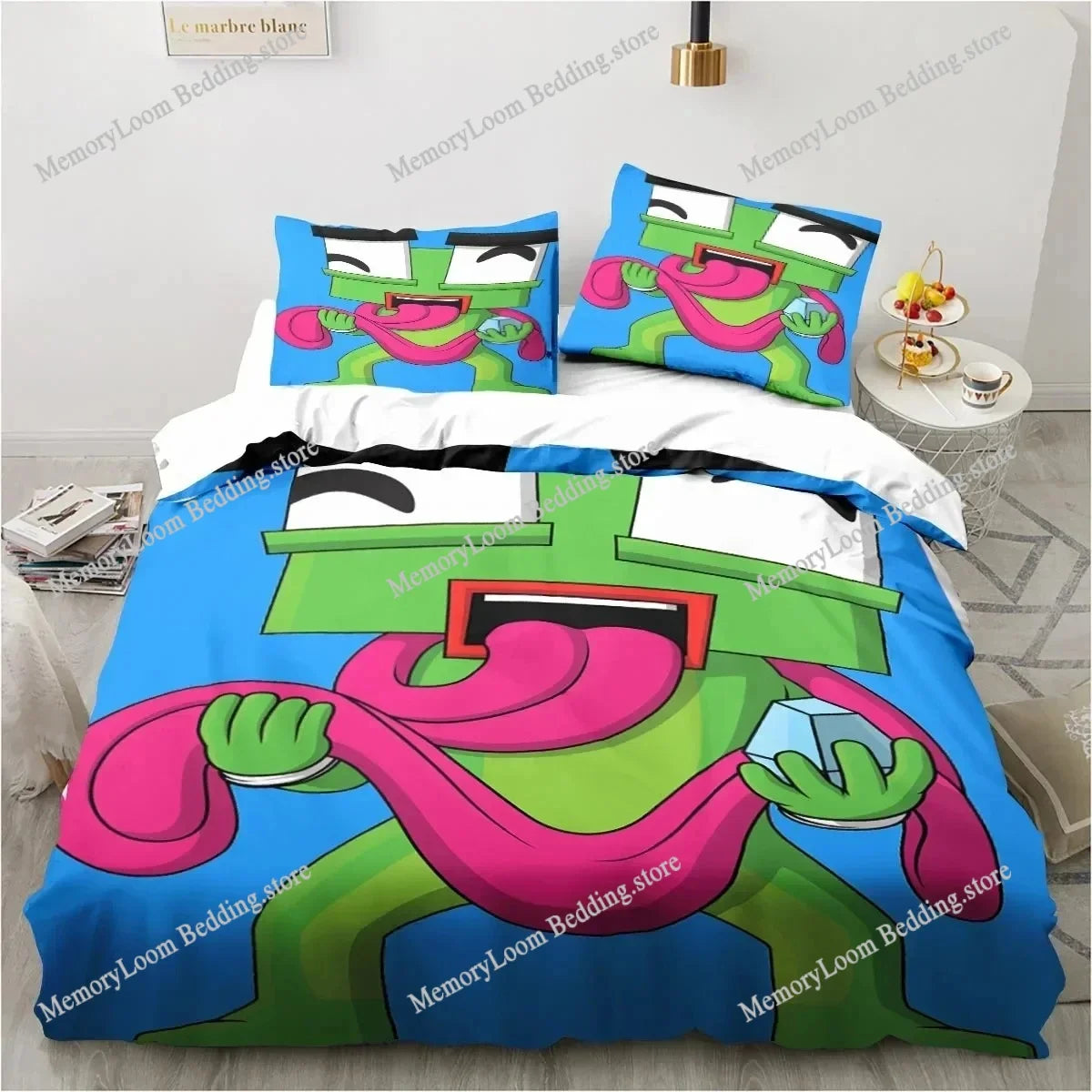 Cartoon Funny Play Unspeak.able Bedding Set Bedroom Soft Bedspreads for Bed Comefortable Duvet Cover Quilt and Pillowcase