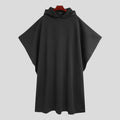 INCERUN Fashion Men Cloak Coats Solid Color Loose Hooded Streetwear 2025 Men Long Style Trench Windproof Winter Cape Jackets Men