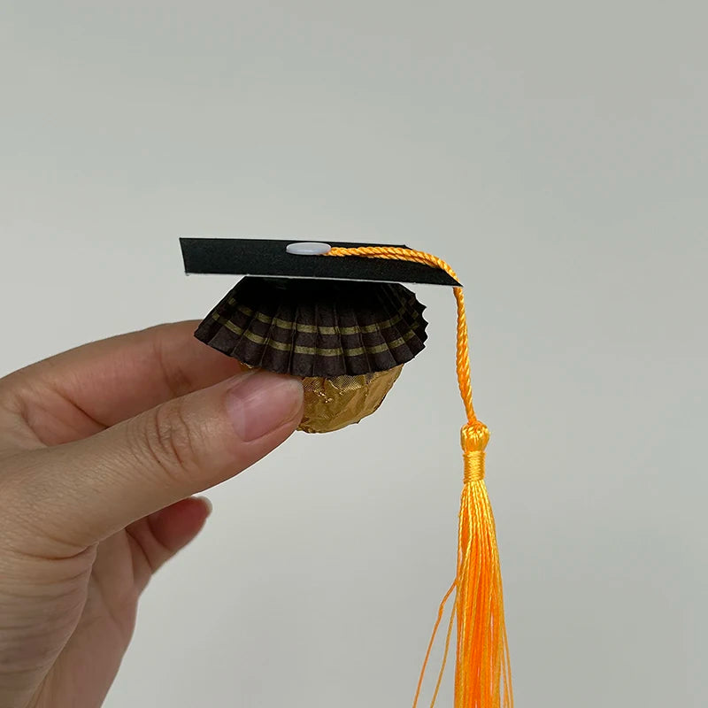 Graduation Cap Chocolate Decoration 2025 Graduation Party Set for Chocolates Candies Dessert Cupcake Decorations