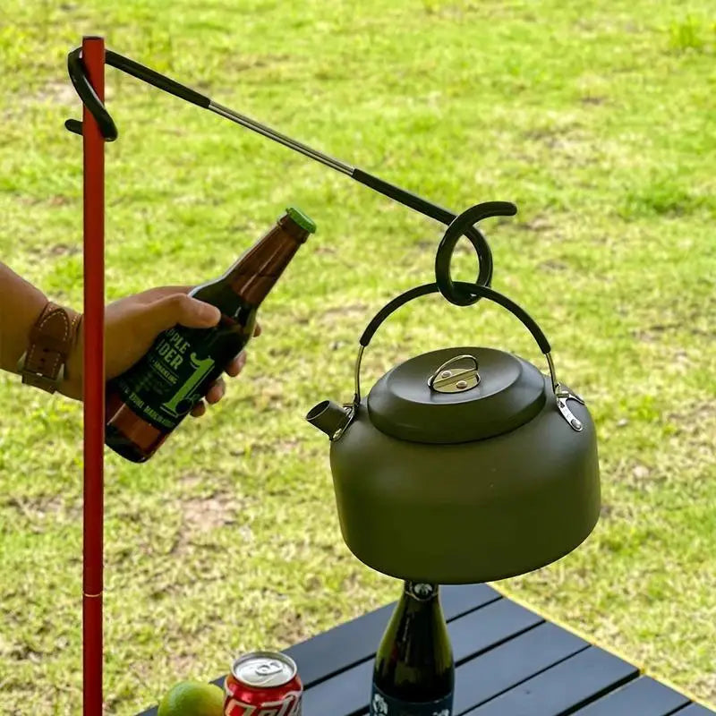Camping Pole Hook 2Pcs Heavy Duty Adjustable Easy Setup for Outdoor Garden Camping Hiking Gear