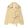 Women's Jacket 2026 New Fashion Loose Straight Fit Jacket With Belt Spring Autumn Ladies Outerwear Casaul Chic Women Trench Coat