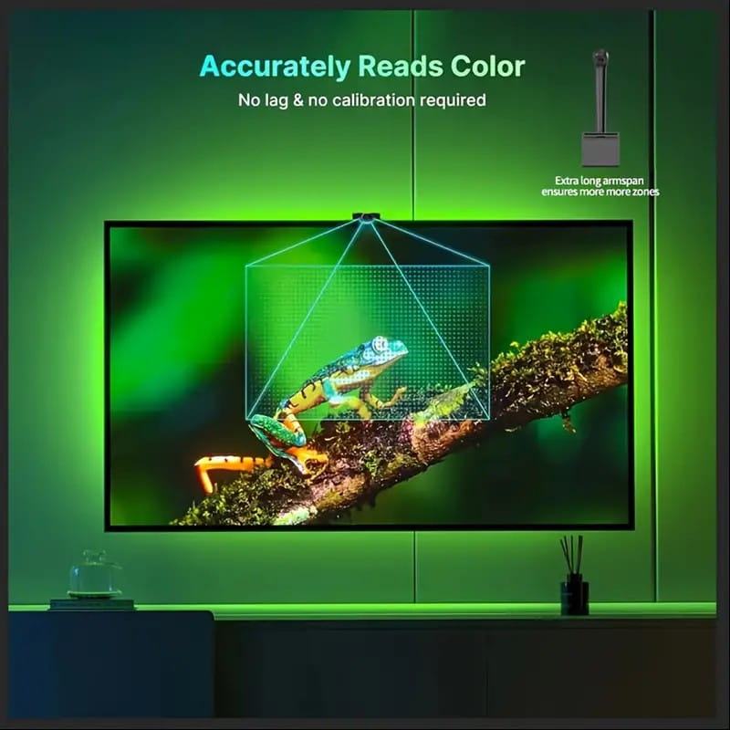 green led color calibration light strip with sleek modern design for style smart led tv backlight ambient lighting