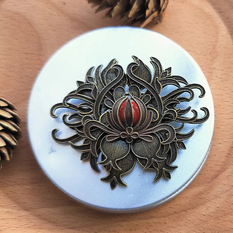 Filigree Brooch Turquoise Floral Palace Jewelry