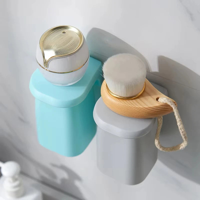 Bathroom Accessories Minimalist Magnetic Mouthwash Cup Wall Mounted Toothbrush Storage Rack Brushing Cup Washing Cup Dental Jar