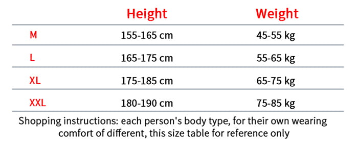 Le guide des tailles du pull ample Harajuku à motif de chat de dessin animé indique des plages de taille et de poids correspondant aux tailles M à XXL.