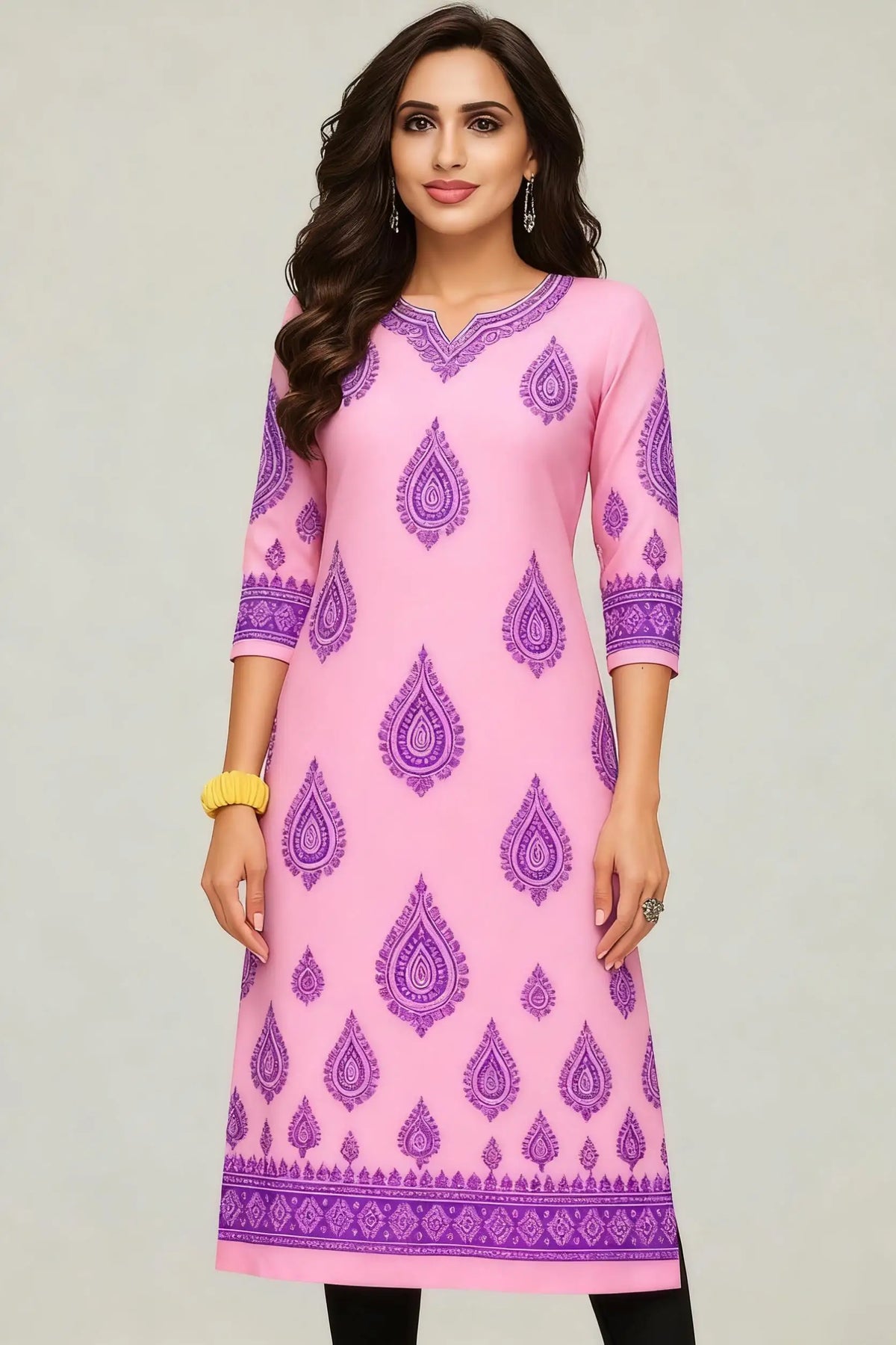 Muslim Kurtta Casual Dress Middle Eastern Straight Casual Ethnic Slit hem Mandarin Peacock National Style Caftan Turkish Abaya