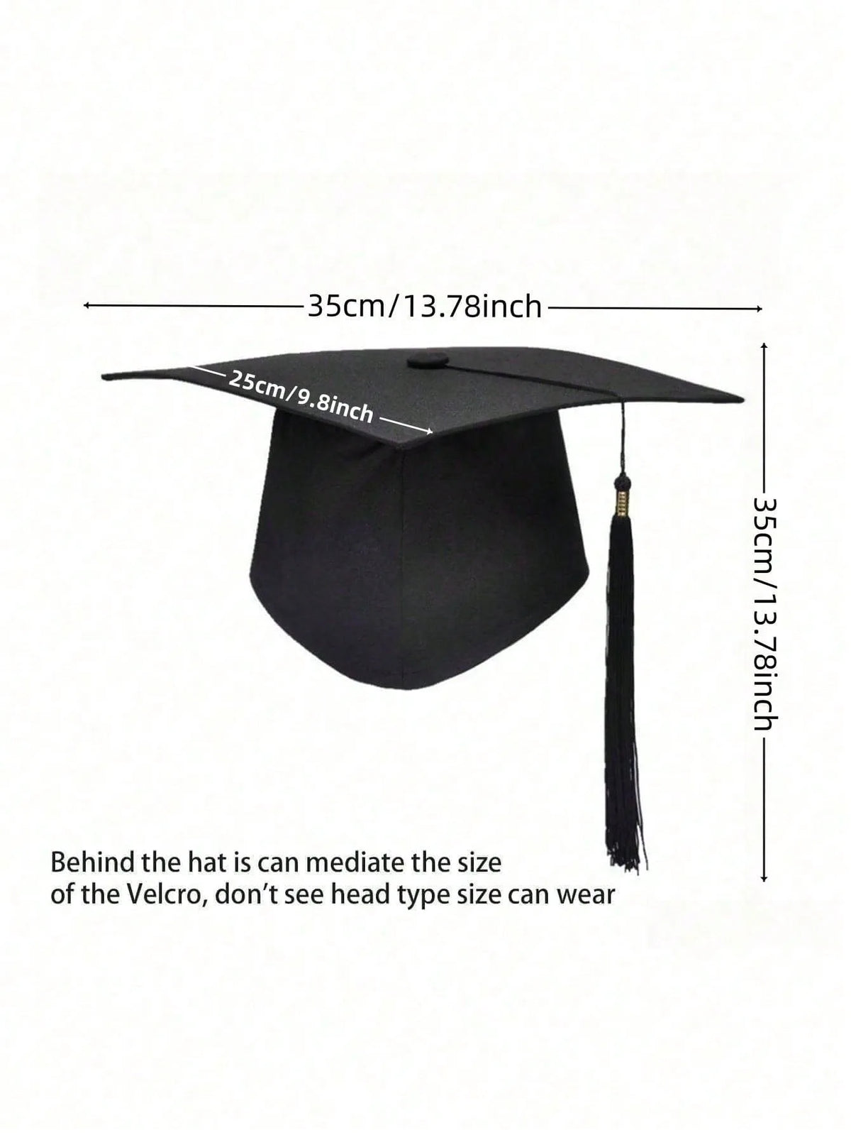 Graduation Hat Black Adult Bachelor Caps with Tassels University Master Congratulation Graduation Party Decoration Supplies