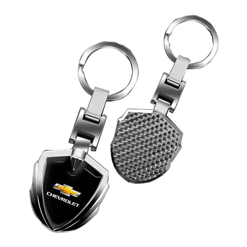 Personalized Metal Car Keychain Gift Fit For Chevrolet Silverado Impala Malibu Equinox Cruze Camaro Cavalier Blazer Spark Aveo