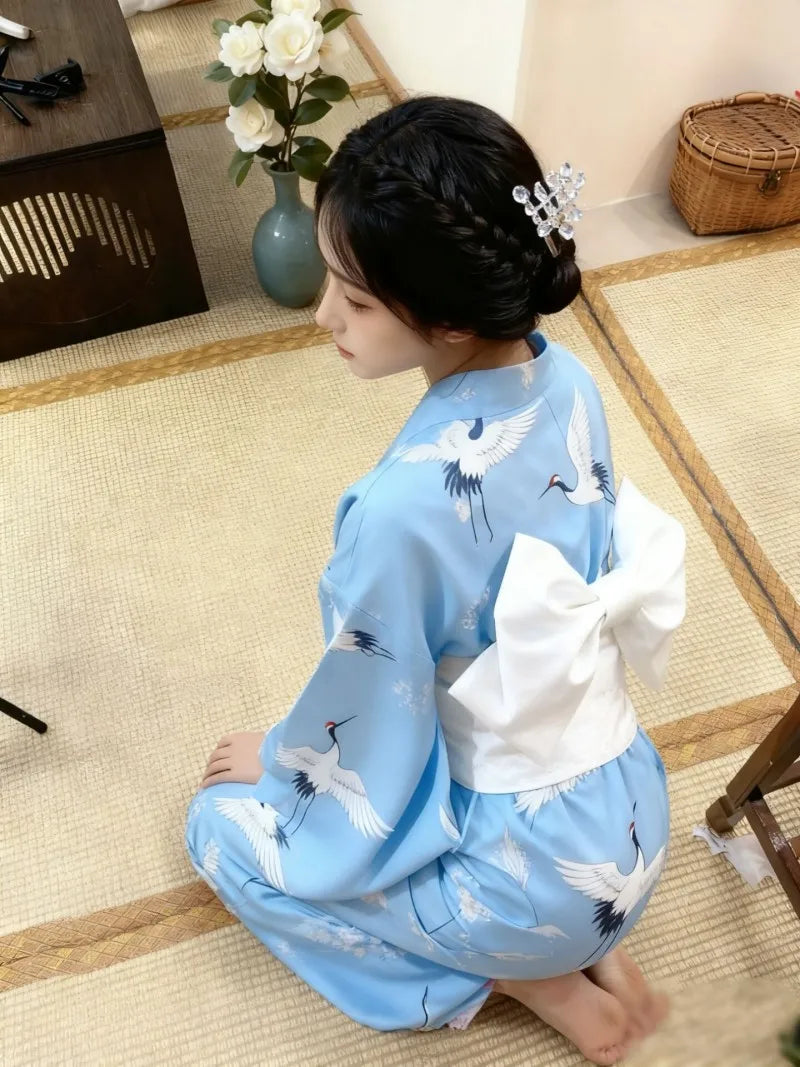 Girl Dress Yukata Women Clothing Fashion Photography Clothes Ethnic Style Stage Japan Kimono Cosplay Performance Costumes