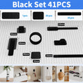 Cable Management Under Desk, Up to 15 Cord Enhanced Wire Holder Cord Organizer, Adjustable Hook and Loop Cable Ties, Home Offic