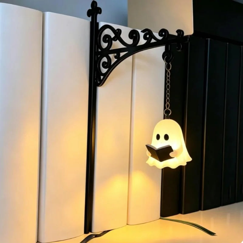 Library Lantern-Decorative Bookshelf Lighting, Warm LED Nightlight, Miniature Shelf Light, Home Desk Hanging Ornament