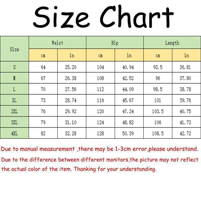 Tableau de guide des tailles présentant les mesures de tour de taille, de tour de hanche et de longueur en centimètres et en pouces pour les survêtements pour homme en molleton, type jogger, décontractés, pour entraînement, du S au 4XL.