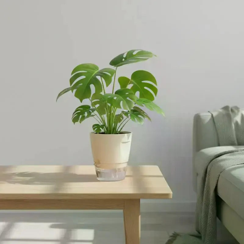 Self Watering Plant Pots Indoor Modern Plastic Planters For Orchid Succulent Herb Flower Home Office Decor