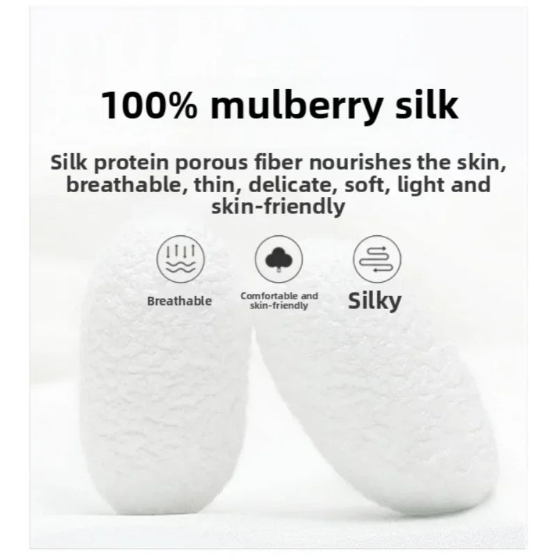 Women Sunscreen Square Scarf Pure Mulberry Silk Double Crepe Hand Rolled Hem High End Fashion Versatile Outdoor Neck Wrap