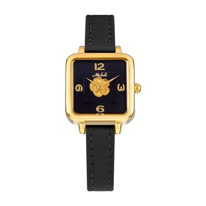 Watches for women 2026 new square fashion light luxury women's quartz women's watch high-end red quartz watch gift for women