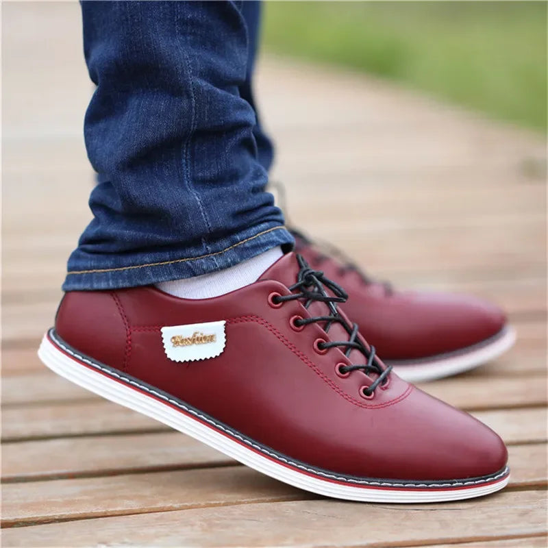 Men Shoes Business Casual Shoes for Male PU Leather Shoes 2025 Sneakers Men Fashion Loafers Walking Footwear Zapatos De Hombre