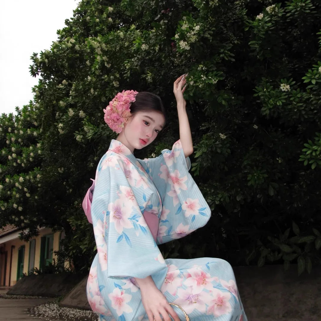 Girl Dress Yukata Women Clothing Fashion Photography Clothes Ethnic Style Stage Japan Kimono Cosplay Performance Costumes