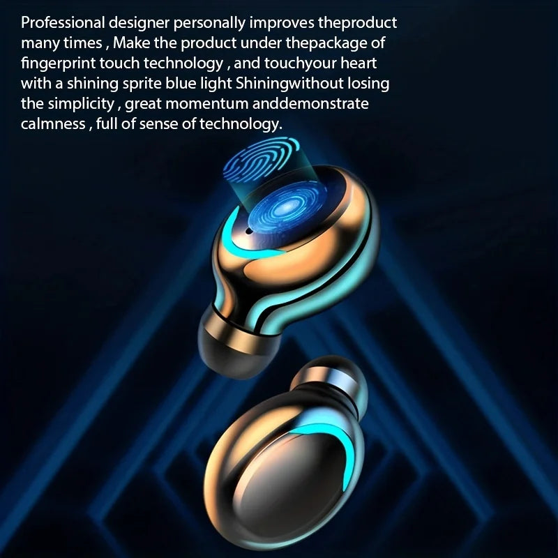 New Wireless Earphones Headphones With LED Display Touch In-Ear TWS Wireless Earbuds Sports Music Game Headset For IOS/Android