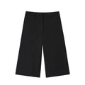 Women's Shorts New Summer 2025 Black Cropped Simple Shorts Casual and Fashionable Capable Commuter Personality Versatile