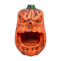 Halloween Horror Skull Face Pumpkin Candy Storage Box Voice-activated Glowing Pumpkin Ornaments Holiday Decorations  Birthday