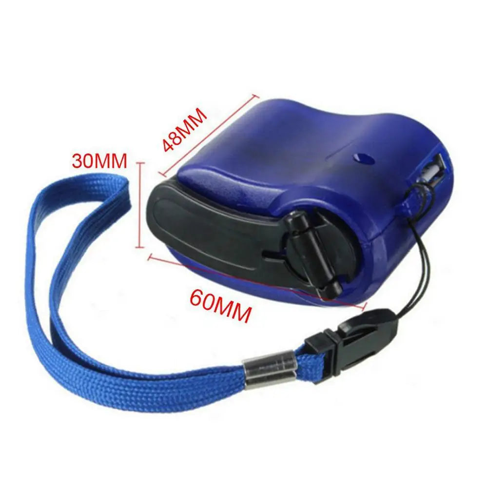 Hand Cranked Emergency Phone Charger Manual Dynamo Power Bank USB Mini Hand Crank Generator For Camping Outdoor Survival