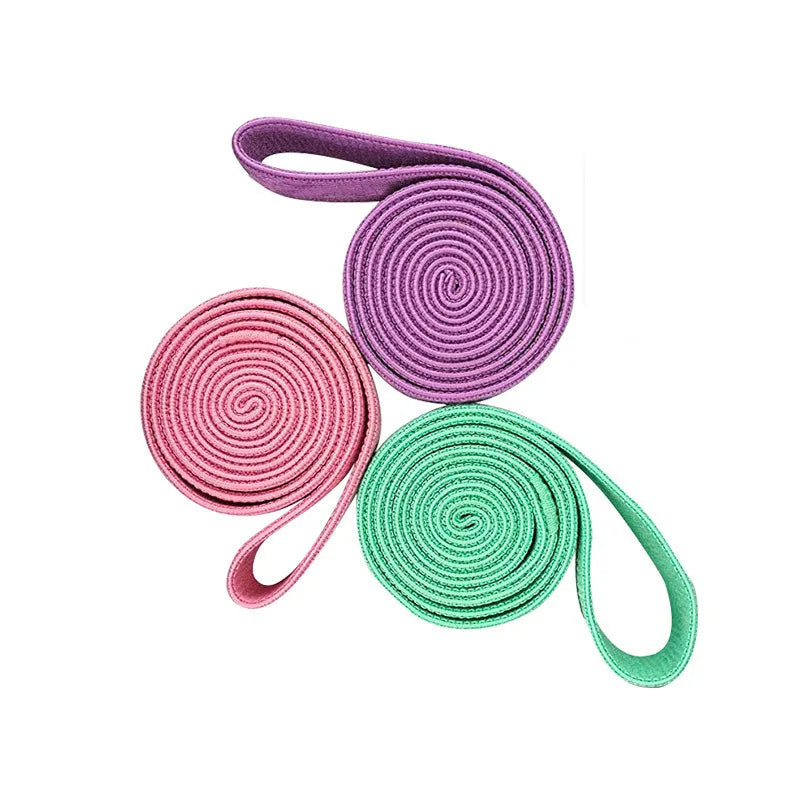 Fitness Resistance Bands Knit Elastic Stretch Training Pulling Bands Large Medium Small Resistance Levels Yoga Strength Training