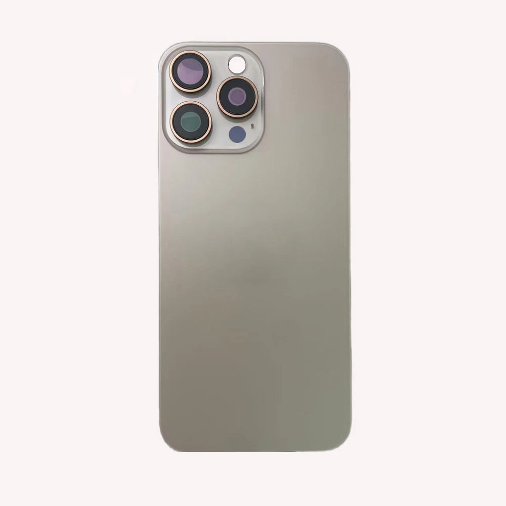 1 Pc Back Glass Cover For iPhone 16 Pro 16 Pro Max Replacement With Camera Lens Bracket & Magnets, Repair Rear Housing Panel