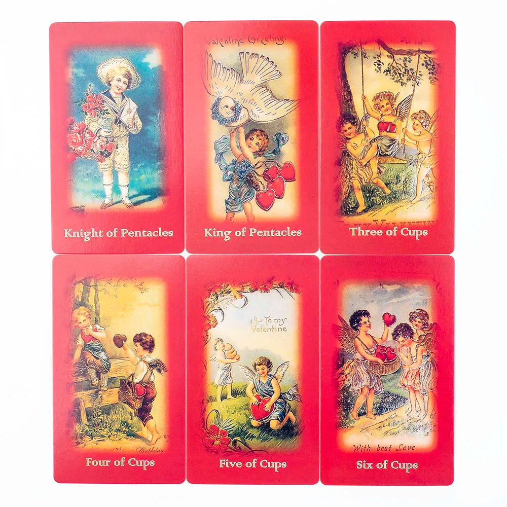 Valentine's Day 79-Card Tarot Deck Magic Arts Love Oracle Cards for Group Games Tabletop Size 10.3*6cm