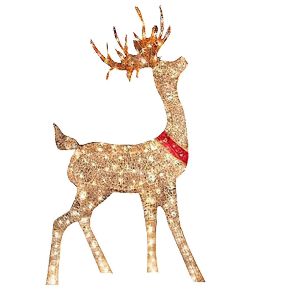 Christmas Lighted Deer Decoration Light Led Reindeer Elk Luminous Sculptures Garden Lawn Outdoor Yard Christmas Drop Ornaments