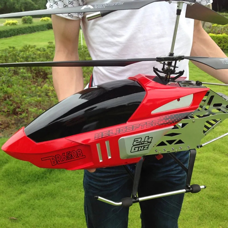 Super large high quality remote control aircraft drop resistant helicopter charging toy model drone aircraft