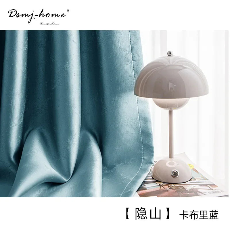 Home Decor Modern Fashion Curtains for Living Room Luxury Bedroom High-precision Elegant Sunshade Finished Customization