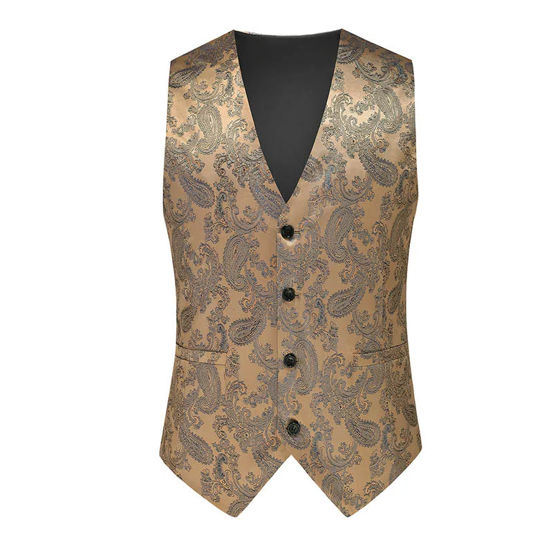 Men's Suit Vests: Solid-Color and Printed Vests for Weddings and Proms—Men's Evening Wear