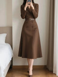 Women's Office Professional Suit Dress Spring Autumn Fashion Elegant Dress Business Work Commute Wear J055