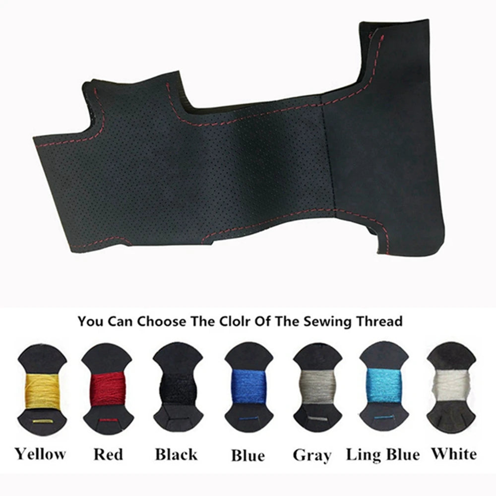 Car Accessories Leather Car Steering Wheel Cover For Audi Audi A3 8P Sportback A4 B8 Avant A5 8T A6 C6 A8 D3 Q7 8R Q5 4L S4 S3
