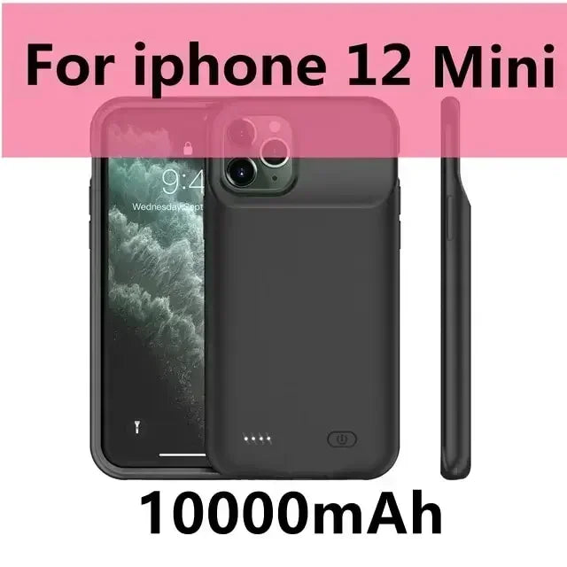 10000mAh Battery Case for Iphone 12 11 13 15 Pro Max Mini Power Bank Charger Cover for IPhone X S Max XR 7 8 6S Plus SE2020 Case