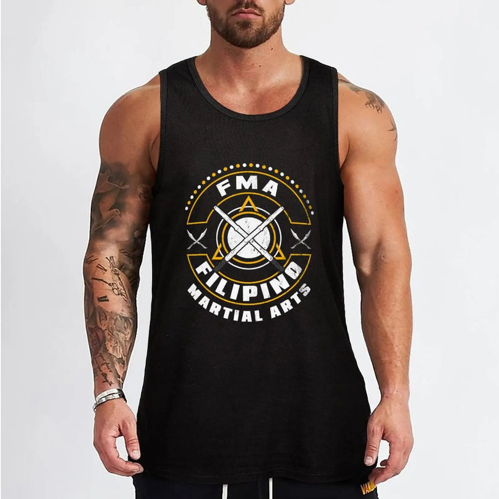Eskrima Kali Arnis Filipino Martial Arts Escrima Sticks Tank Top gym t-shirts man T-shirt men sports t-shirts for men