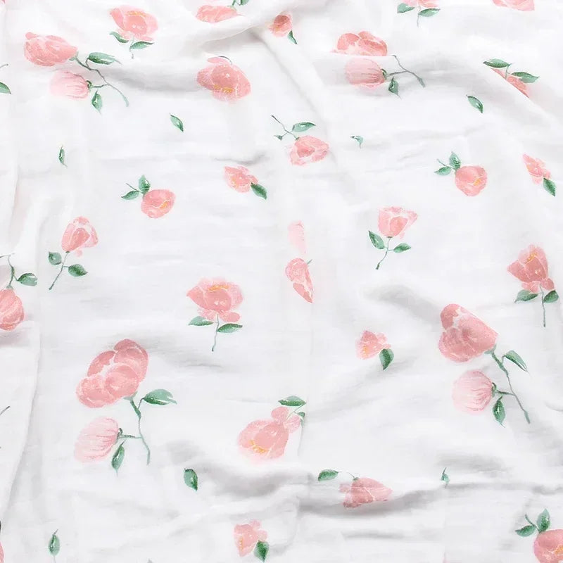 Baby Blanket 2 Layer Bamboo Cotton Newborn Swaddle Soft Bedding Baby Swaddling Bedding