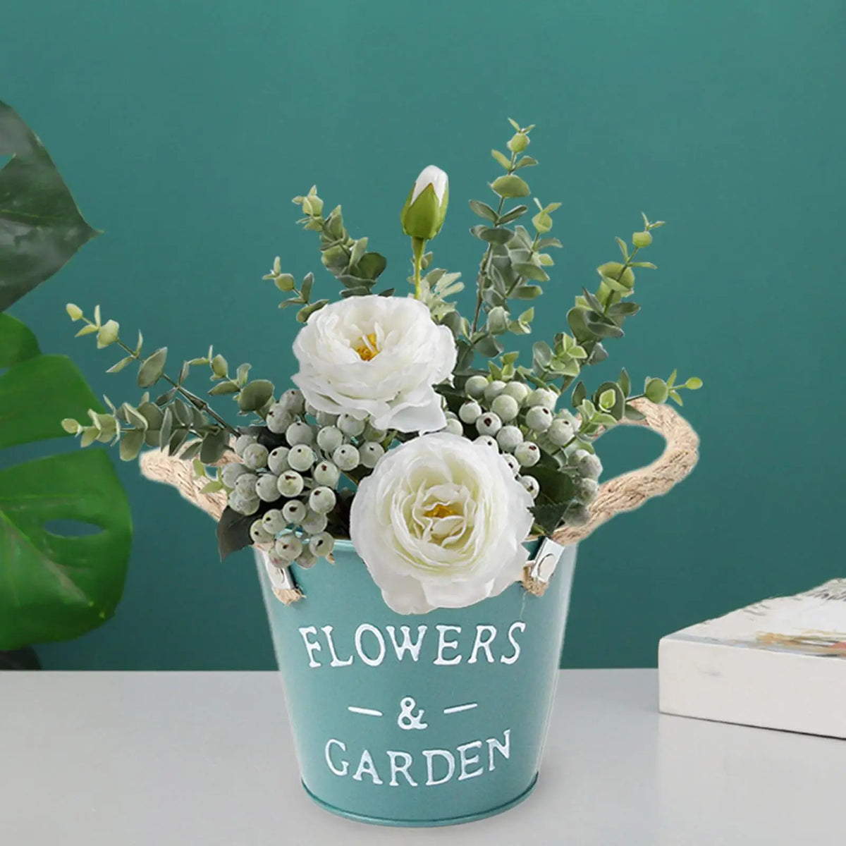 Garden Plant Flower Pot Planter Outdoor Indoor Decoration 5.1x4.7x3.5inch Round Container Multipurpose for Balconies, Patios
