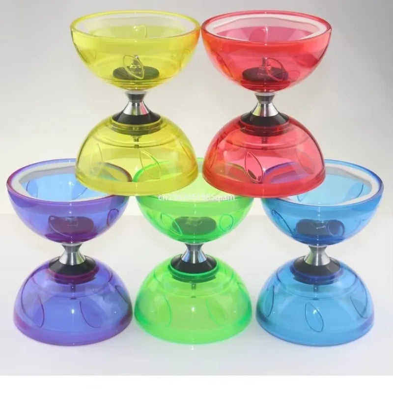 Outdoor Fitness Equipment Portable Diabolo Set Yo-Yo  Suitable For Adults And Children Soft Rubber Diabolo Ringing