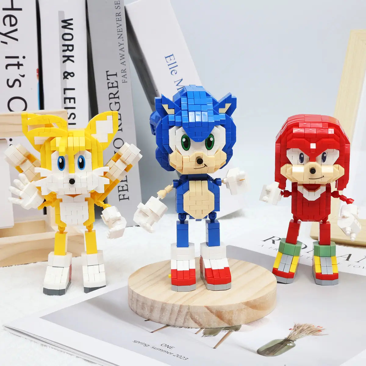 building blocks  particle cartoon kawai desktop ornaments Halloween birthday gifts Christmas toys Cuddly toy Dinosaur Puzzle