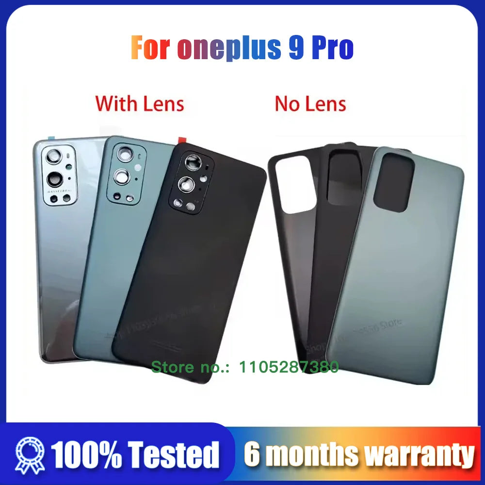 OEM For oneplus 9 Pro Battery Cover Glass Panel Rear Door Housing Case For oneplus 9Pro Back Cover With Camera Lens