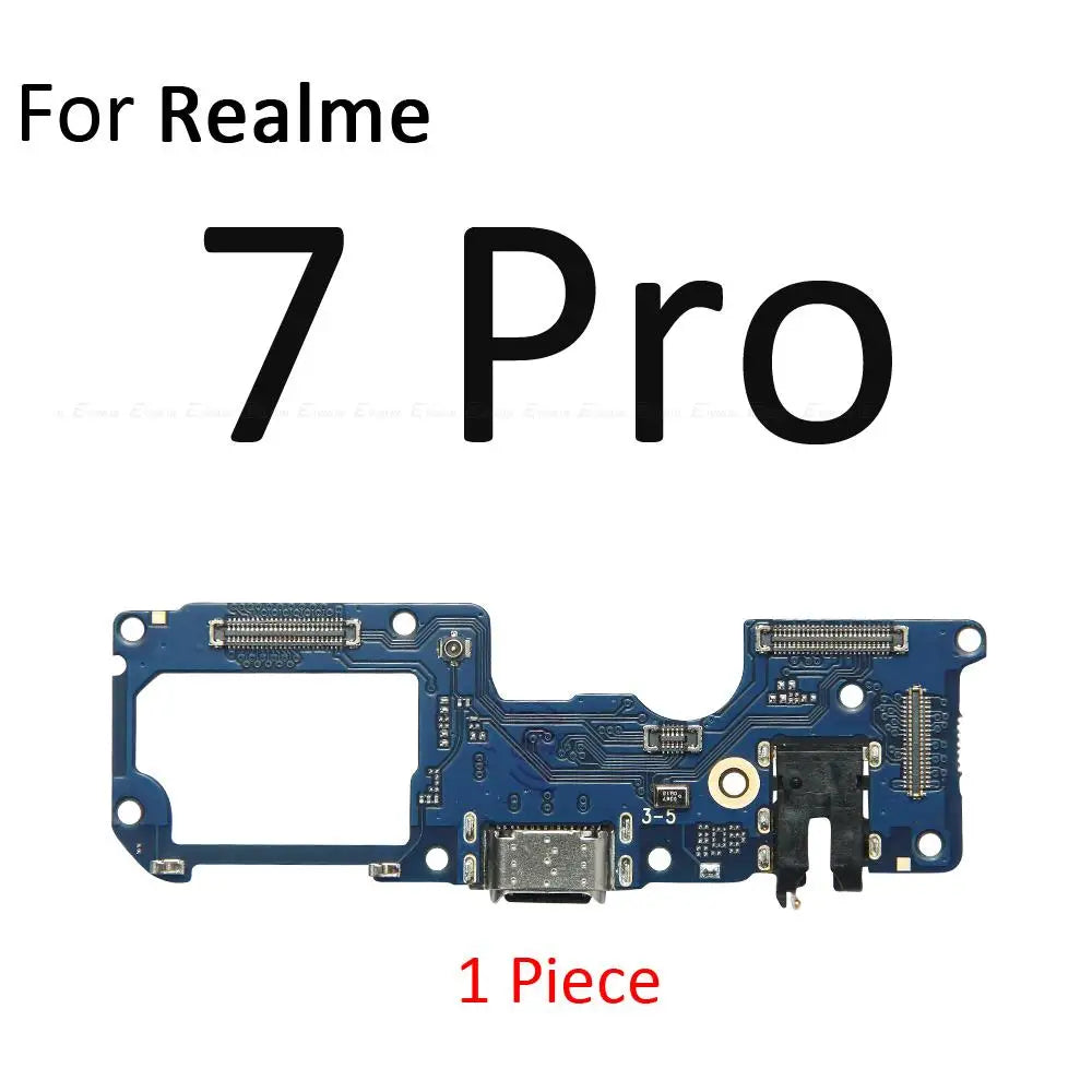 USB Power Charging Charger Dock Port Flex Cable With Microphone Mic For OPPO Realme 8 8s 7 7i 6 6i 5 5i 5s 3i 3 Pro