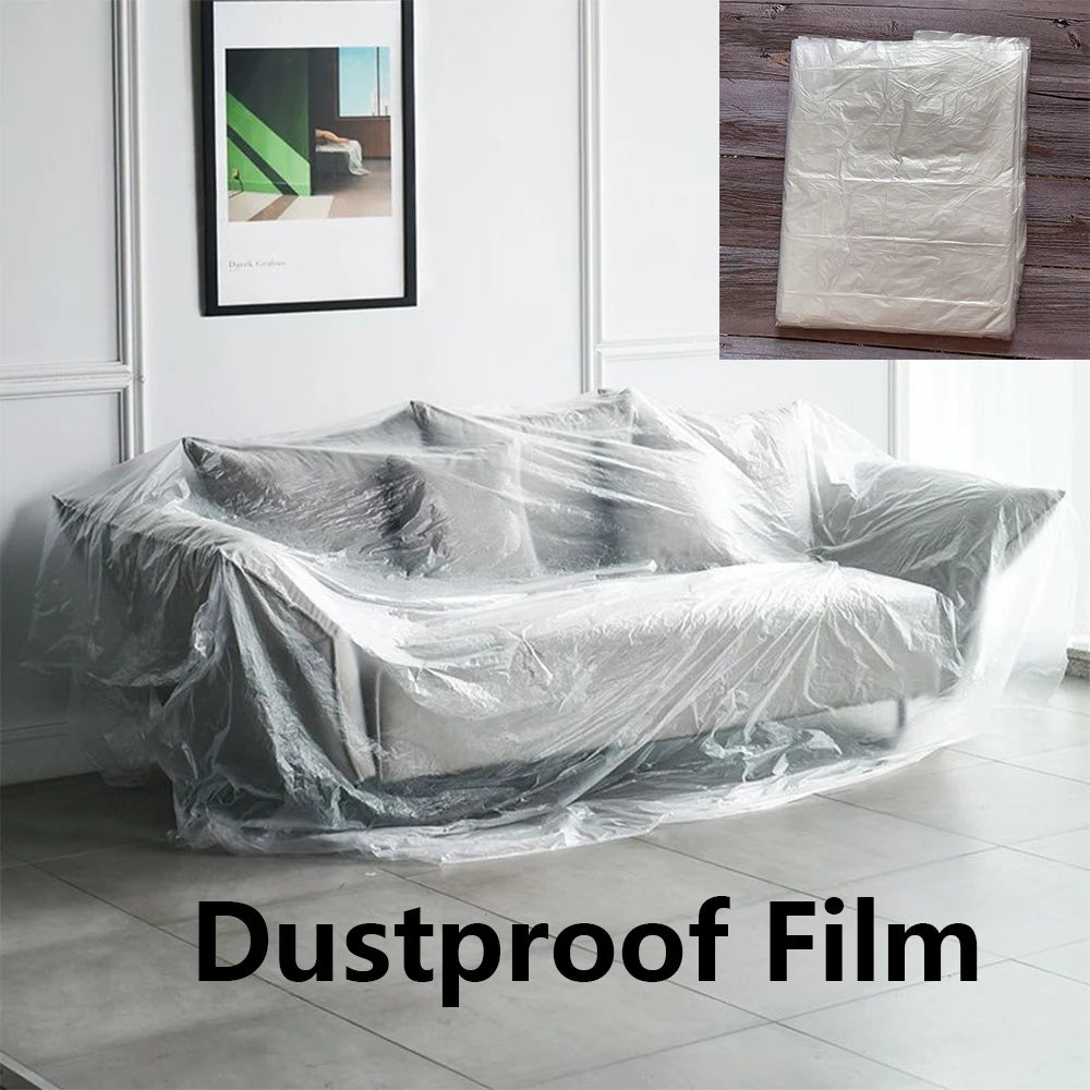 Plastic Waterproof Dust Cover Transparent Furniture Protection Masking Film Dustproof Disposable Protective Film Dustproof