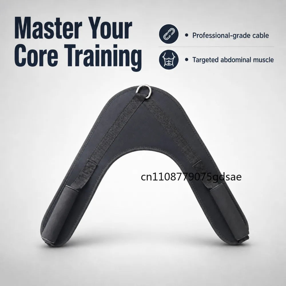 Nylon Fitness Abdominal Crunch Straps Ab Exercise Pulling Harness Shoulder Strap Belt Home Barbell Gym Equipment Accessories