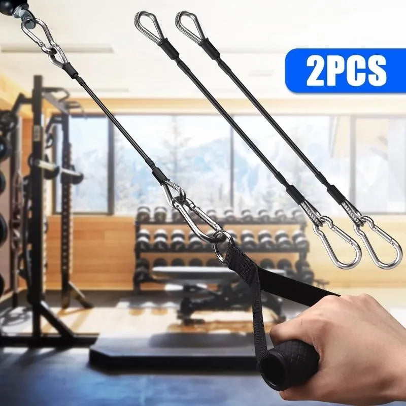 1/2Pcs 25cm Gym Cable Extension Compatible with Bowflex Home Gym Accessories for LAT/Tricep Pull Down and Leg Extensions Machine