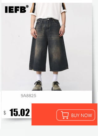Iefb camouflage wide leg denim jeans are dark-wash denim cropped trousers with a relaxed wide-leg cut and subtle fading details.