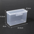 For Clear Plastic Storage Box With Hinged Lid Stackable Small Container For Cotton Swab Craft Hardware Cosmetic Accessories Case