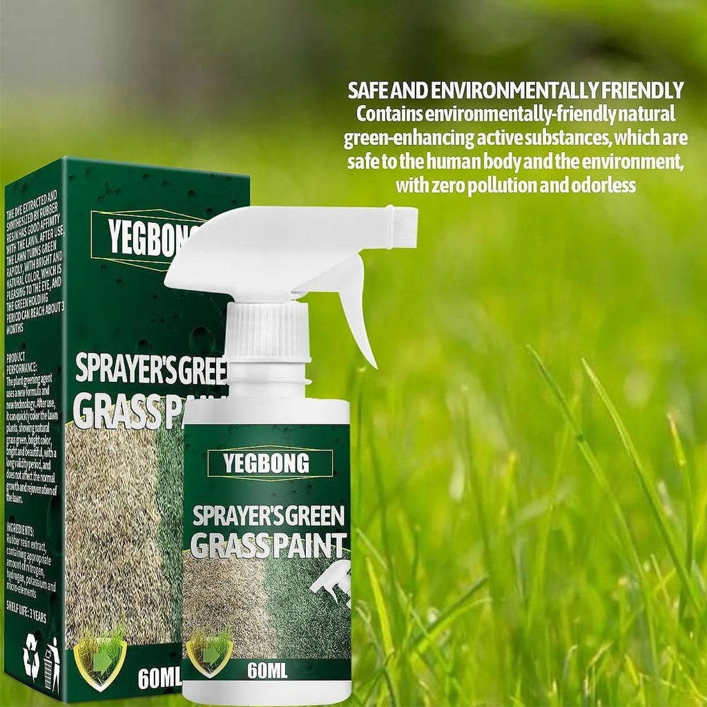 60ml Green Lawn Spray Lawn Color Tool Efficient High Reliability Lawn Care Grass Paint Lawn Dye for Garden