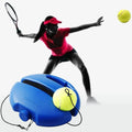 Heavy Duty Tennis Training Aids Base With Elastic Rope Ball Partner Sparring Device Practice Self-Duty Rebound Tennis Trainer